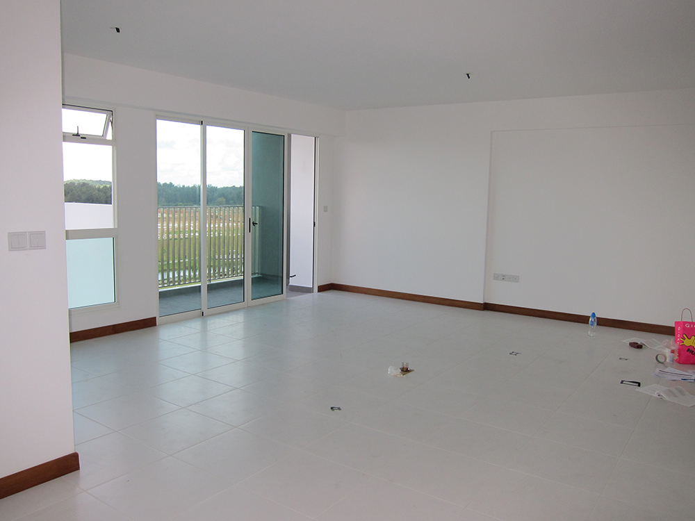 HDB BTO Singapore living room 5 room flat