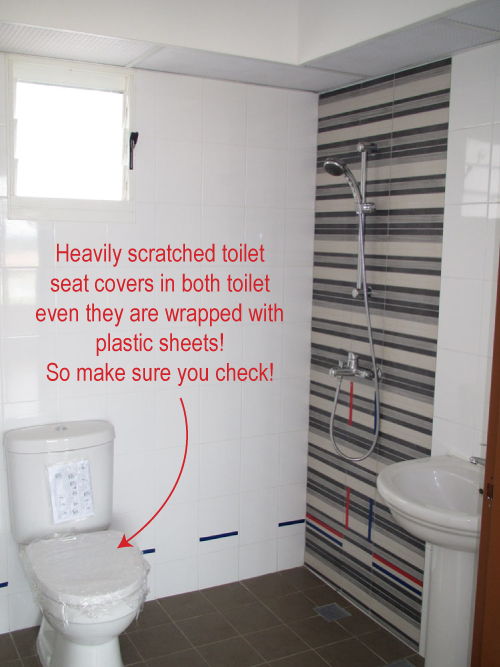 hdb defect checklist- checking the bathroom first